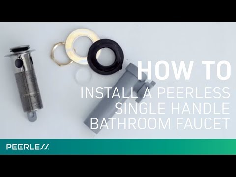 How to Install a Single Handle Bathroom Faucet