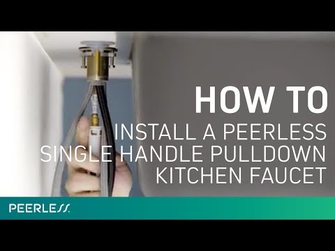 How to Install a Single Handle Pulldown Kitchen Faucet