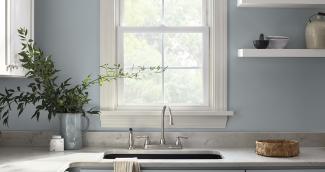 Ultimate Gray and Illuminating Colors in Kitchen and Bathrooms